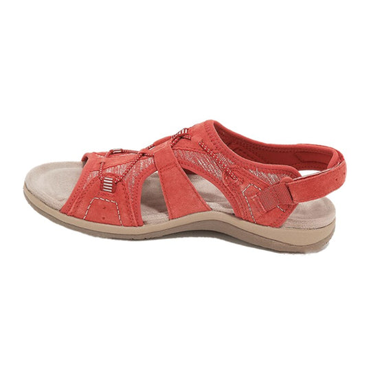 Nevaeh | Bequeme Orthopädische Sandalen | Damen Rot Decorique.de