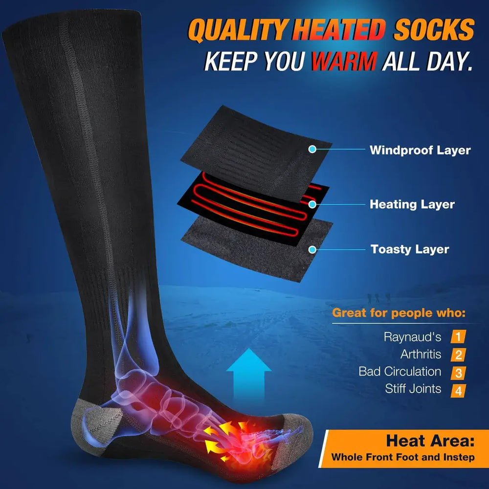 VeloWarm | Heizsocken – Elektrische Socken für kalte Füße