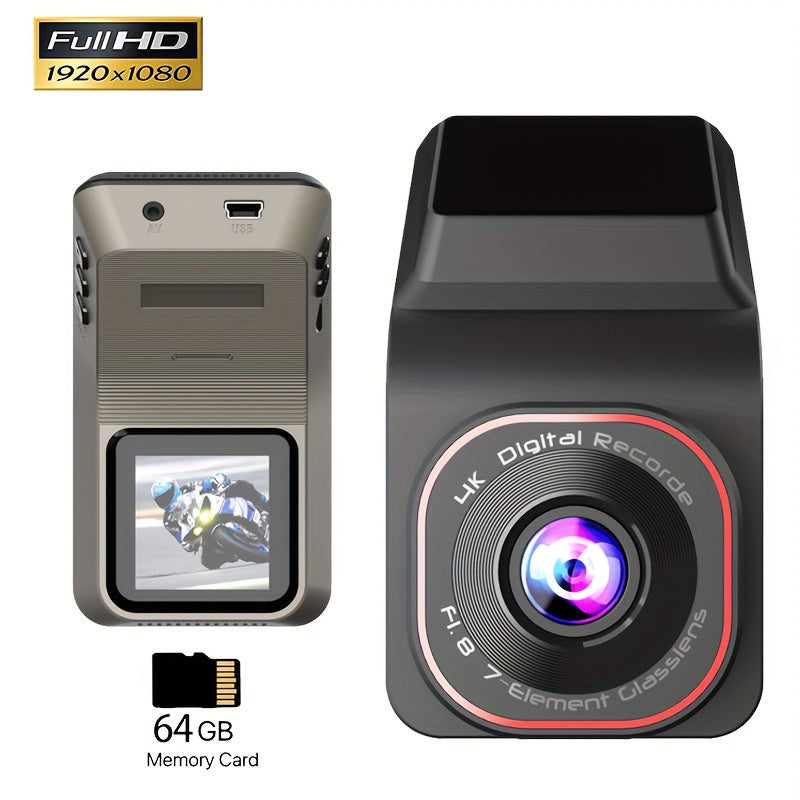 NightEye | Full HD Auto-Dashcam – Mini LCD & Schleifenaufnahme Decorique.de
