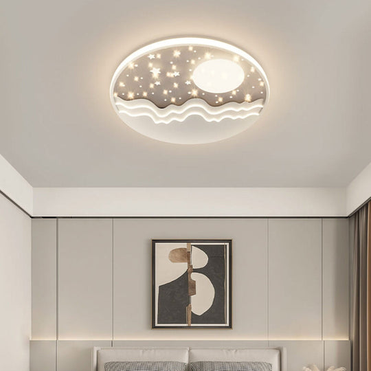 NimbusSky | Moderne LED-Leuchte mit Sternenhimmel Sonne Decorique.de