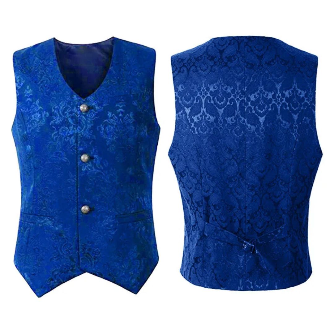 NobleVest | Elegante Trachtenweste für Herren Blau Decorique.de