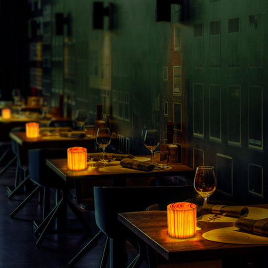 NoctiWood | Kreative Holz LED Touch Nachttischlampe Decorique.de