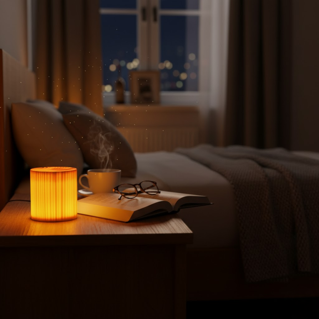 NoctiWood | Kreative Holz LED Touch Nachttischlampe Decorique.de