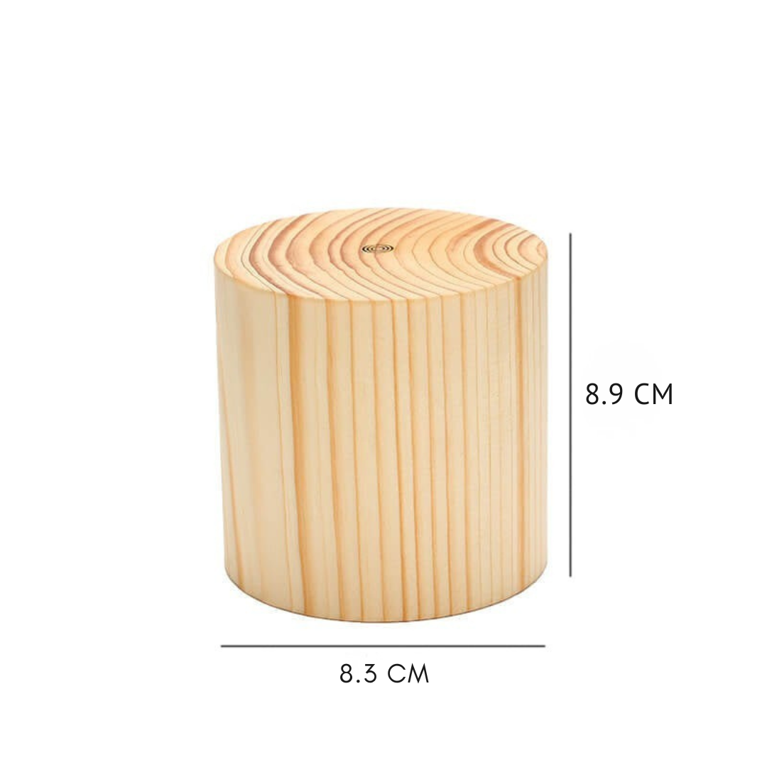 NoctiWood | Kreative Holz LED Touch Nachttischlampe Decorique.de