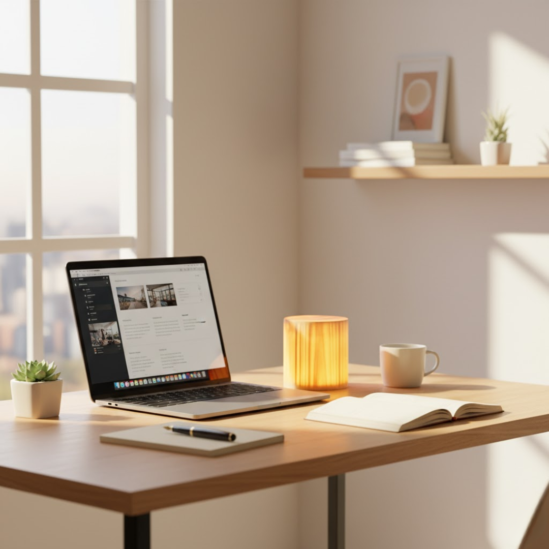 NoctiWood | Kreative Holz LED Touch Nachttischlampe Decorique.de