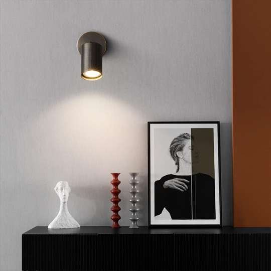 NoirGlow | Minimalistische LED-Wandleuchte Schwarz Decorique.de