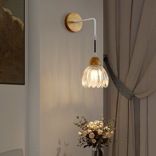 NordicGleam | Wandleuchte mit klarer Kristallkuppel Decorique.de