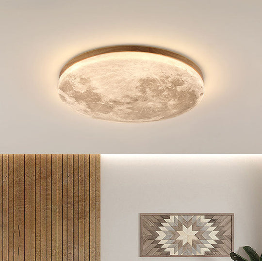 NordLuna | Holz-Acryl Lampe mit integriertem LED-Licht Decorique.de