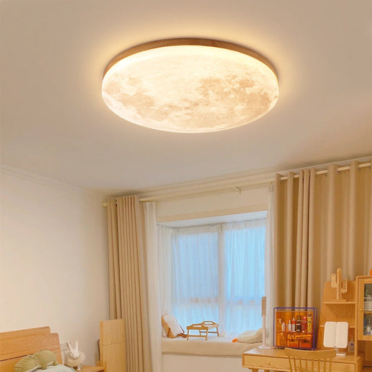 NordLuna | Holz-Acryl Lampe mit integriertem LED-Licht Holz Decorique.de