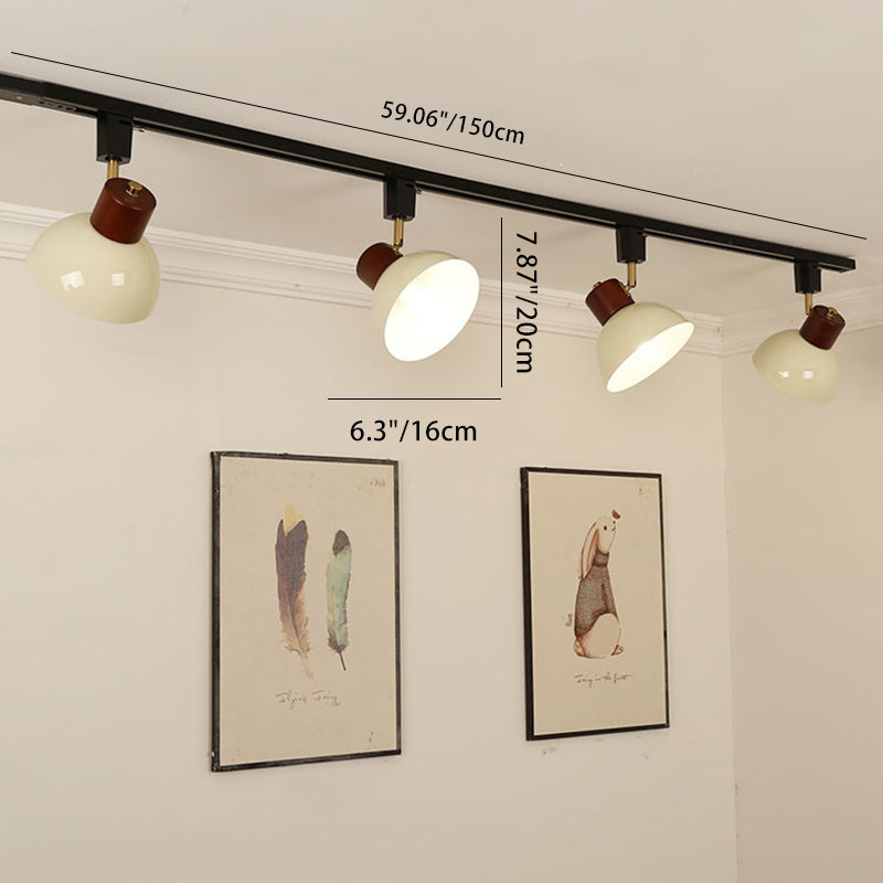 NordRail | Verstellbare Deckenleuchte aus Holz & Eisen Decorique.de