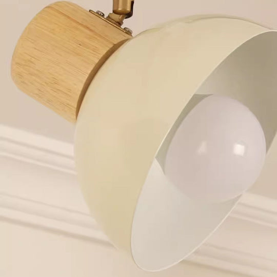 NordRail | Verstellbare Deckenleuchte aus Holz & Eisen Decorique.de