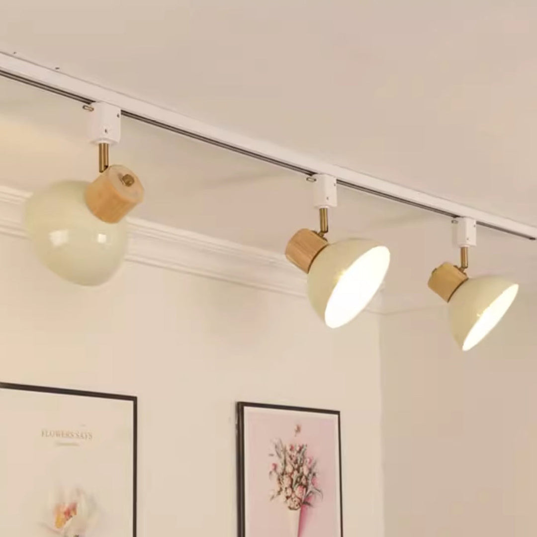 NordRail | Verstellbare Deckenleuchte aus Holz & Eisen Decorique.de