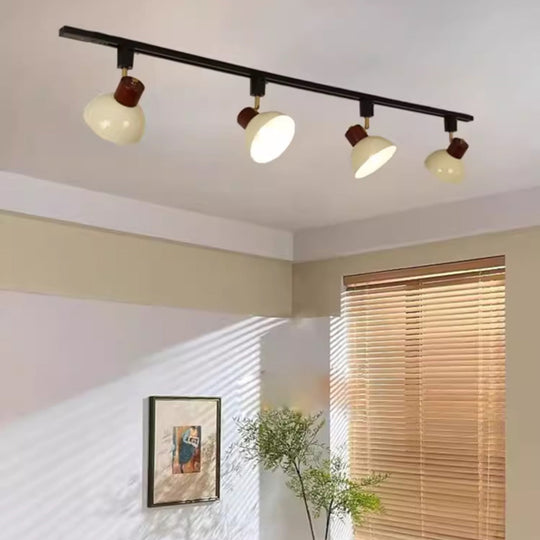 NordRail | Verstellbare Deckenleuchte aus Holz & Eisen Decorique.de