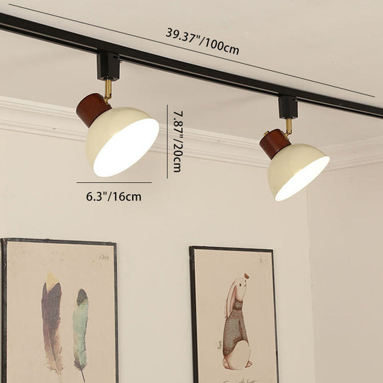 NordRail | Verstellbare Deckenleuchte aus Holz & Eisen Decorique.de