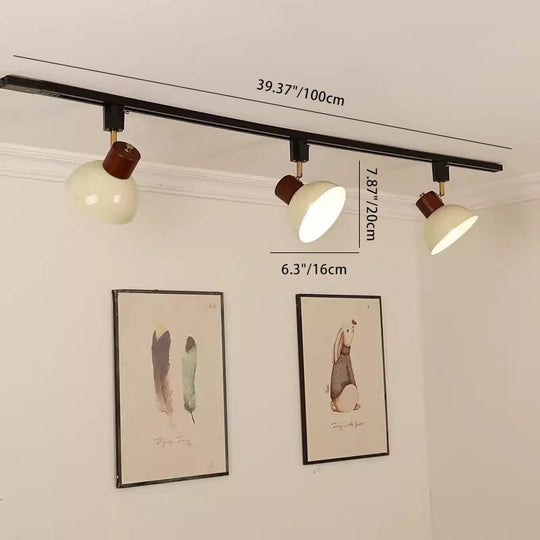 NordRail | Verstellbare Deckenleuchte aus Holz & Eisen Decorique.de