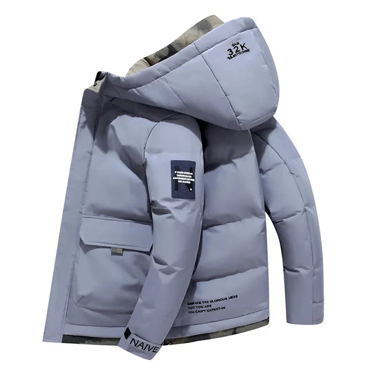 NordShield | Winterparka mit Fester Kapuze | Herren Grau Decorique.de