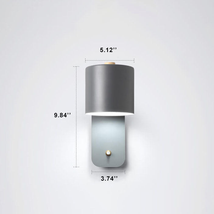 NordSpin | Zylindrische Wandleuchte mit Drehkopf Decorique.de