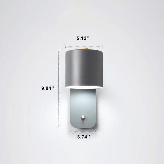 NordSpin | Zylindrische Wandleuchte mit Drehkopf Decorique.de