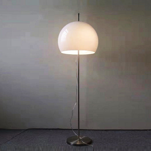 NostalgiaGlow | Zeitgenössische Retro-Pilz-Hardware-Glas 2-Licht Stehlampe für das Wohnzimmer Beige 230V Decorique.de