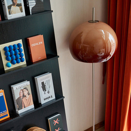 NostalgiaGlow | Zeitgenössische Retro-Pilz-Hardware-Glas 2-Licht Stehlampe für das Wohnzimmer Decorique.de