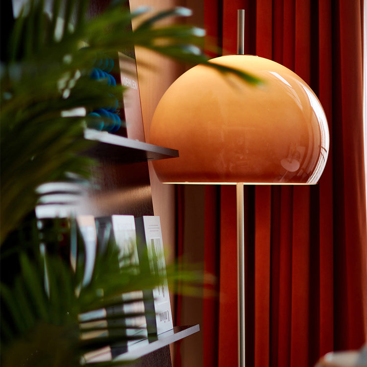 NostalgiaGlow | Zeitgenössische Retro-Pilz-Hardware-Glas 2-Licht Stehlampe für das Wohnzimmer Decorique.de