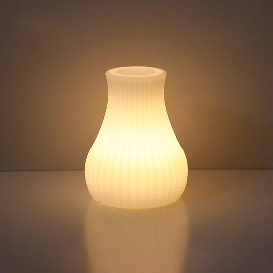 NovaLight | Kreative Geometrie Dekorative Tischlampe Gestreifte Vase Decorique.de