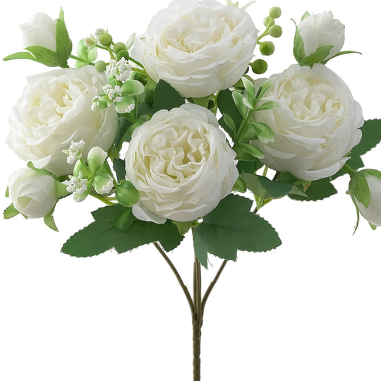 NovaRose | Kunstrosen 5 Köpfe – Vielseitige Tischdeko Decorique.de