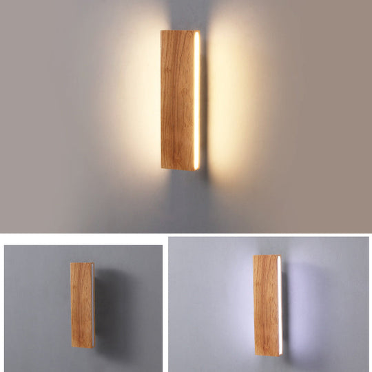 OakBeam | Einfache Wandleuchte aus massivem Holz mit LED Decorique.de
