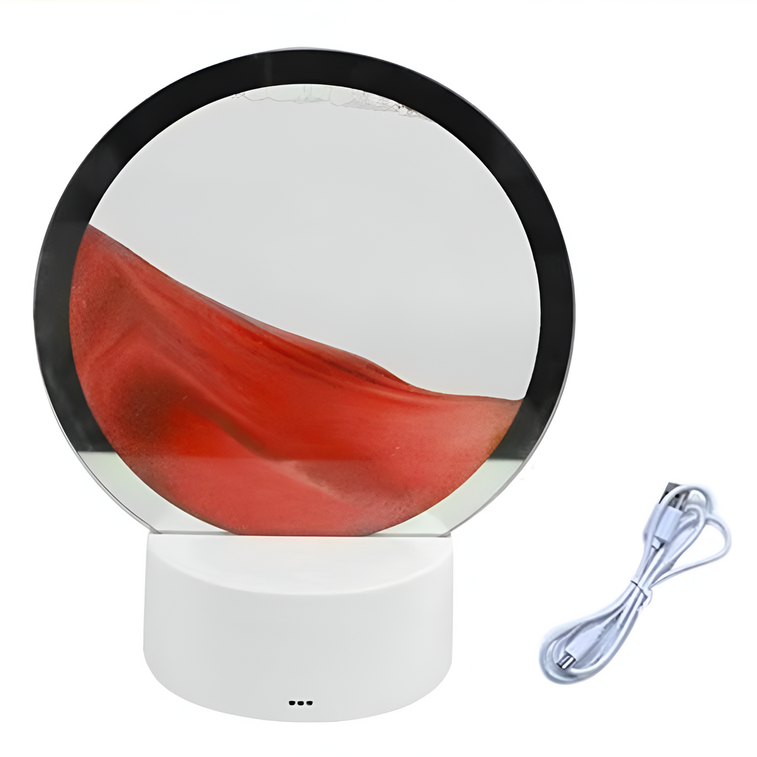 OceanSand | Faszinierende Tiefsee-Sandkunst Lampe Rot Decorique.de