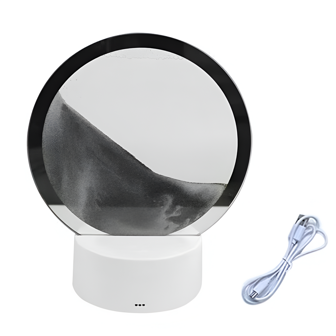 OceanSand | Faszinierende Tiefsee-Sandkunst Lampe Schwarz Decorique.de