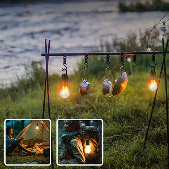GlowCamp | Wiederaufladbare Retro-Lampe für drinnen & draußen