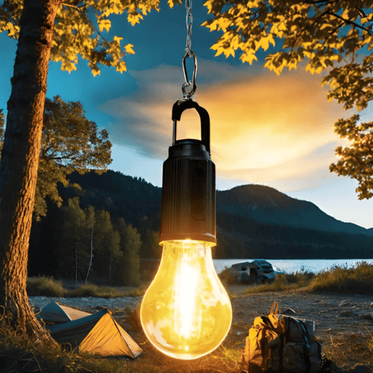 GlowCamp | Wiederaufladbare Retro-Lampe für drinnen & draußen