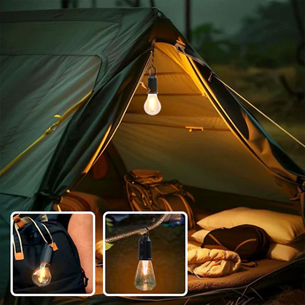GlowCamp | Wiederaufladbare Retro-Lampe für drinnen & draußen
