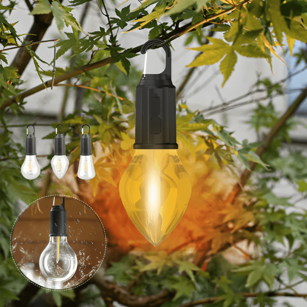 GlowCamp | Wiederaufladbare Retro-Lampe für drinnen & draußen