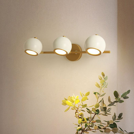 OrbisGlow | Sphere Wandleuchte Weiß 3 Lichter Decorique.de