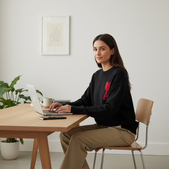 Orio | Damen-Pullover mit Herzmotiv – Stil & Komfort Decorique.de