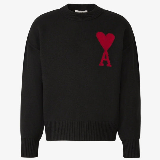 Orio | Damen-Pullover mit Herzmotiv – Stil & Komfort Schwarz Decorique.de