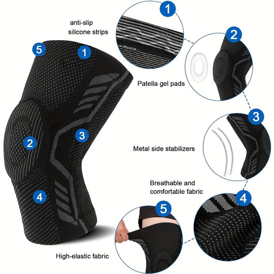 OrthoShield | Kniebandage – Kompressionsstütze mit Patella-Stabilisator Decorique.de