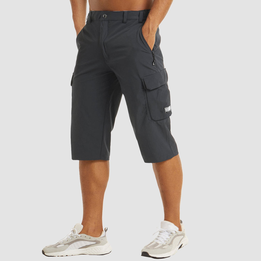 OutdoorMax | Herren Cargo Shorts Schnelltrocknend für Komfort bei Abenteuern Dunkelgrau Decorique.de