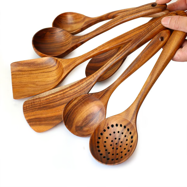 TeakSet | Natürliche Küchenutensilien aus Holz