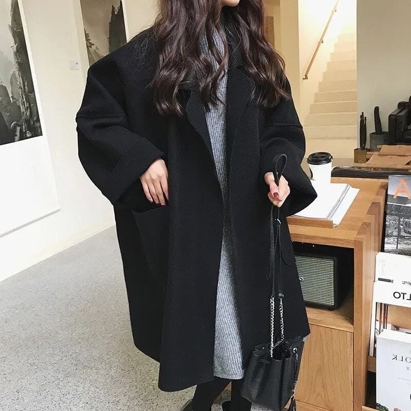 Celiora | Oversized Trenchcoat aus Wollmischung – Komfort & Eleganz