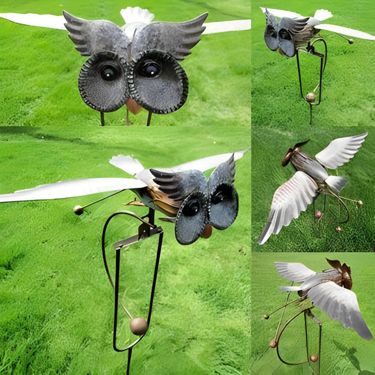 OwlSpire | Gartenkunst-Vogel Terrassen-Dekoration Decorique.de