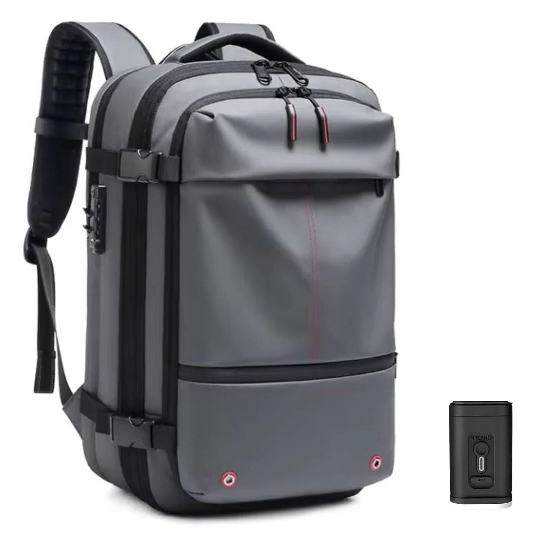 PackForm | Strukturierter 60L Kompressions-Rucksack für Reisen & Alltag Dunkelgrau Decorique.de