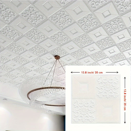 PanelArt | 3D Wandfliesen Aufkleber – Selbstklebend & abwischbar Weiß Decorique.de