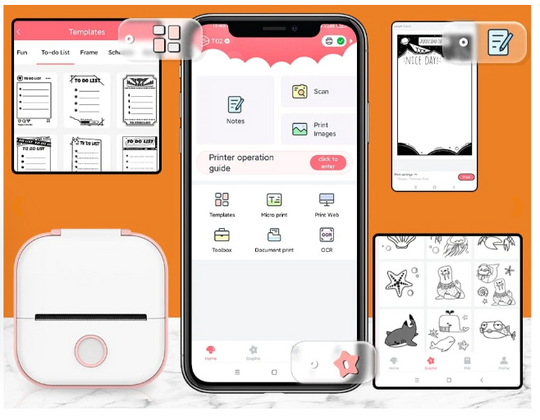 PaperLite | Tragbarer Thermodrucker – Kompakt, Schnell & Ohne Tinte Decorique.de