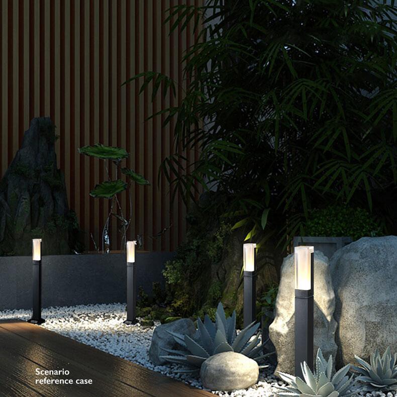PathLume | Rasenlichtsäule Acryl LED Außen wasserdicht Gartenlicht Decorique.de