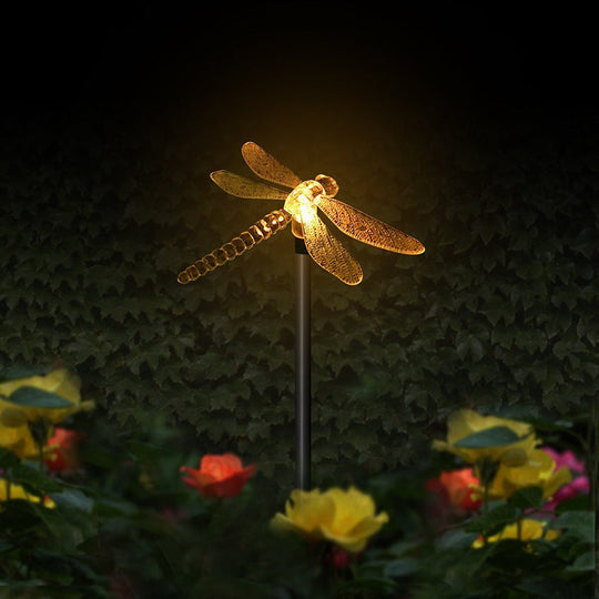 PathWings | Solar Kolibri Schmetterling Libelle Außenhof LED Boden Einbau Weg Licht Decorique.de