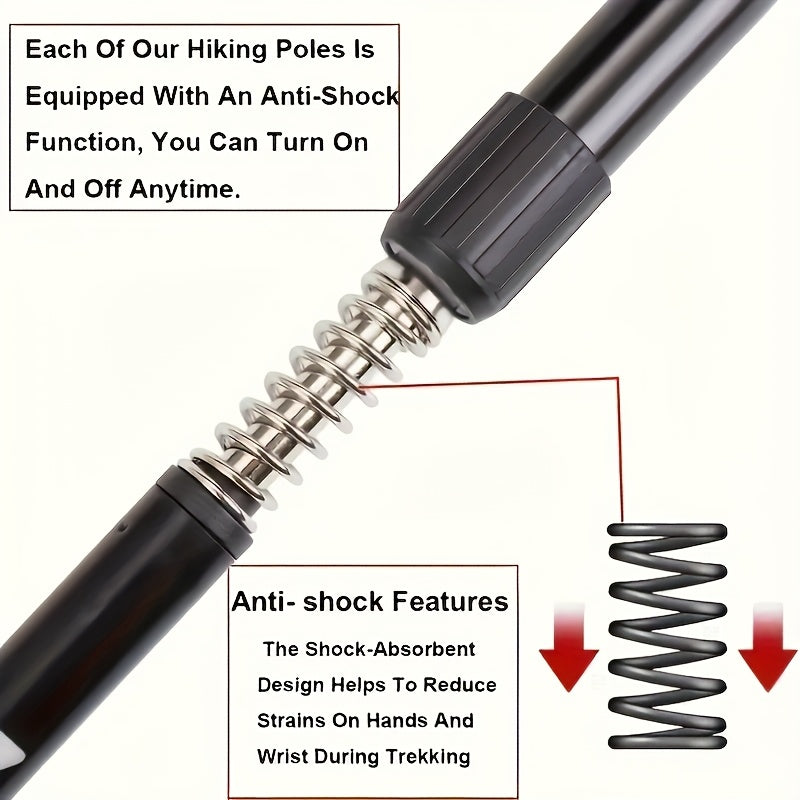 PeakStride | Ergonomische Teleskop-Wanderstöcke – 2 Stück in Verschiedenen Farben Decorique.de