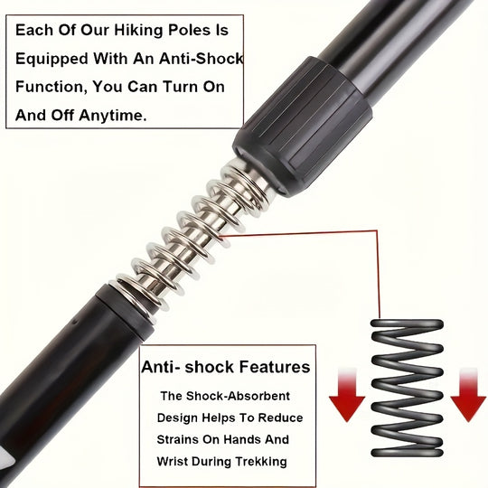 PeakStride | Ergonomische Teleskop-Wanderstöcke – 2 Stück in Verschiedenen Farben Decorique.de