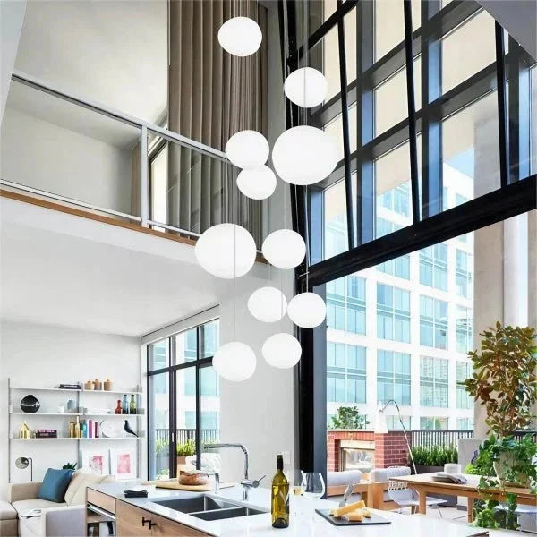 SoftSphere | Milchglas-Pendelleuchte mit sanftem Licht